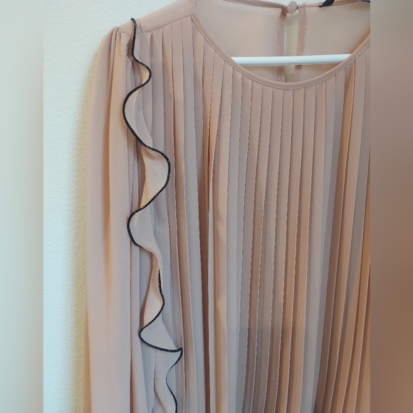 Zara Ruffled Pink Blouse - Picture 2 of 10